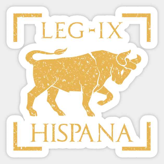 Legio IX Hispana Taurus Emblem Roman Legion Sticker by zeno27